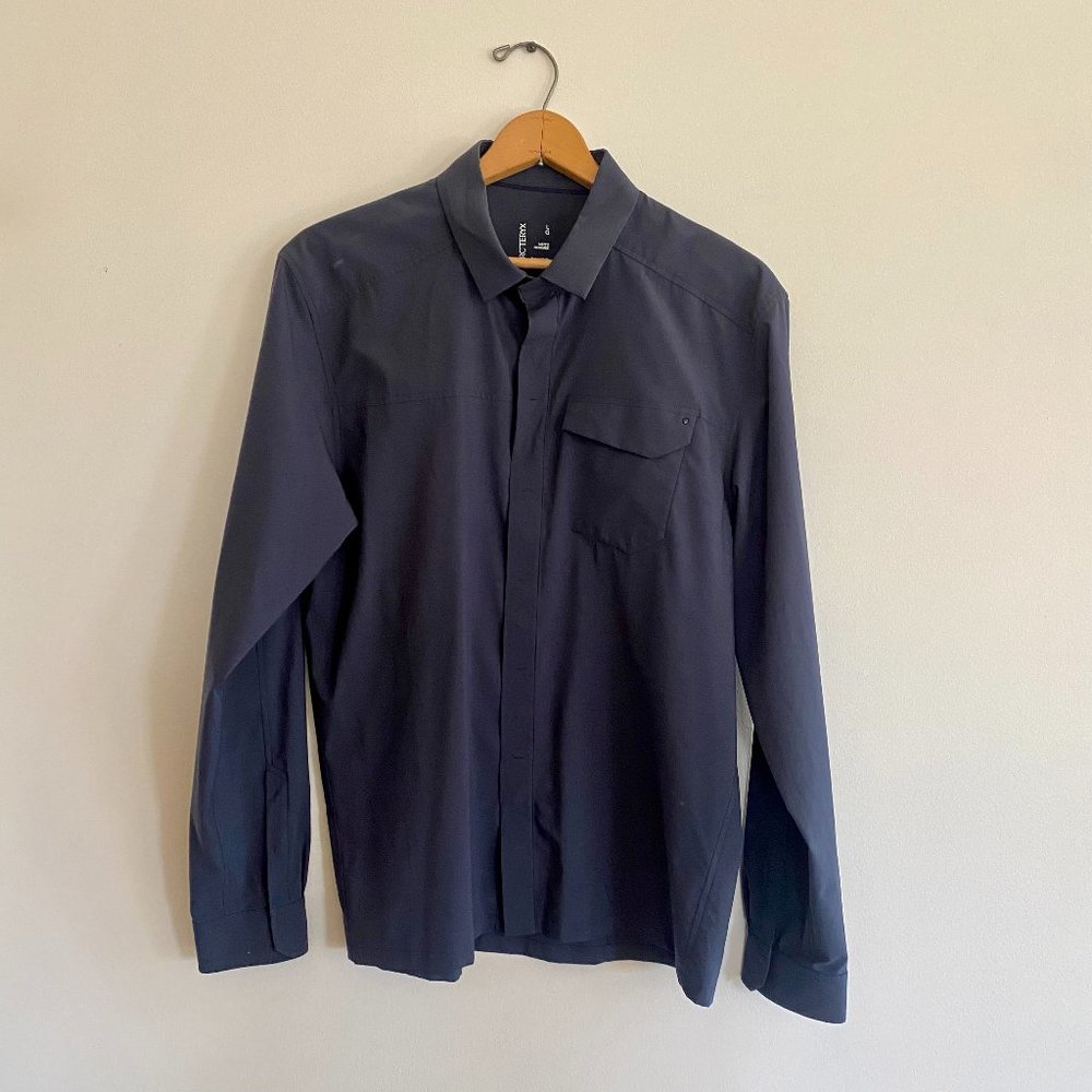 ARC'TERYX Mens Skyline Longsleeve Shirt Size L Navy